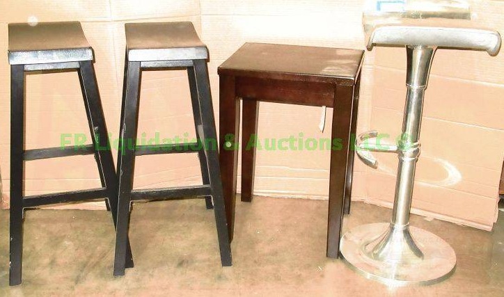 lot 177 image: Counter stools and occasional, 4 count