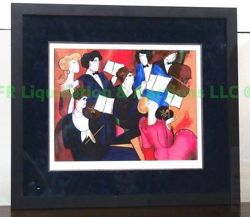 lot 170 image: Linda Le Kinff Accords in Color artist Signed, 32 x 28