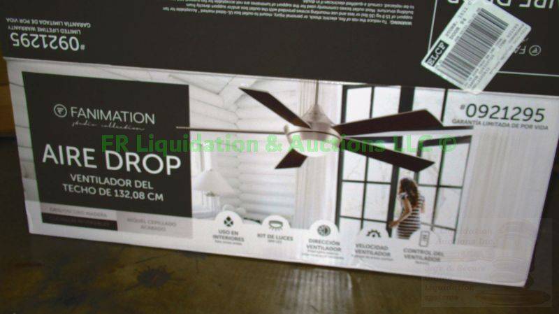 lot 190 image: Fanimation aire drop ceiling fan