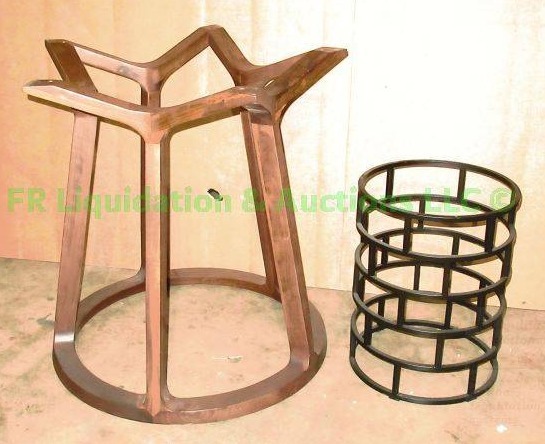 lot 236 image: Star and metal cylinder umbrella stands