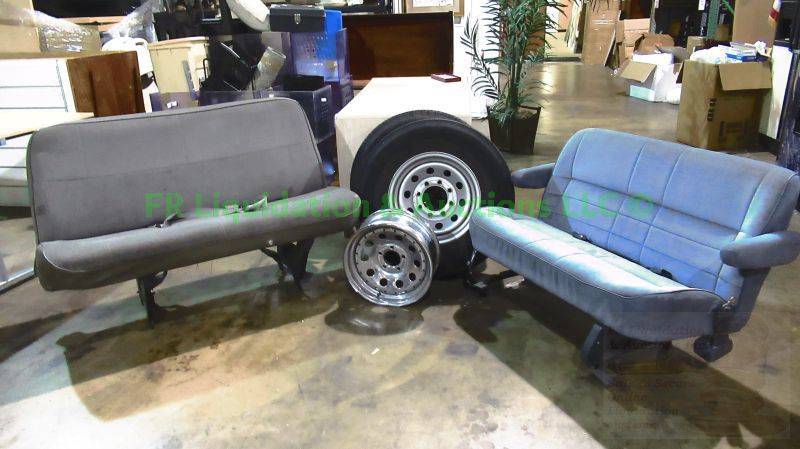 lot 239 image: Van bench seats only, wheels and rims not included