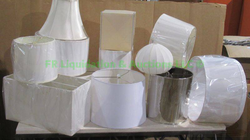 lot 275 image: Assorted lamp shades as shown