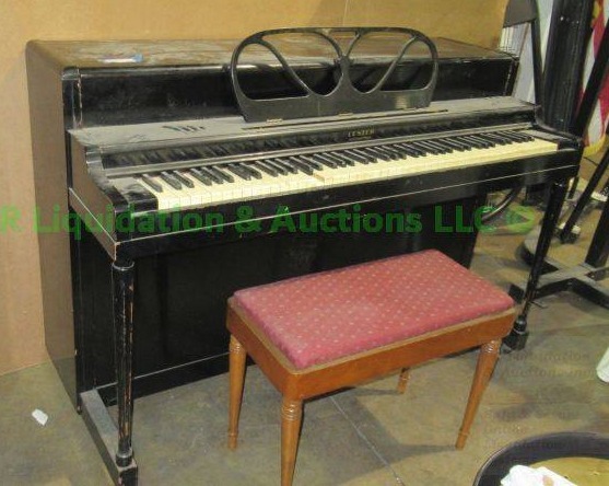 lot 280 image: Lester Betsy Ross Spinet piano with bench