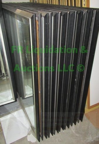 lot 323 image: Standard wall mirrors, 15 total, 42 x 57