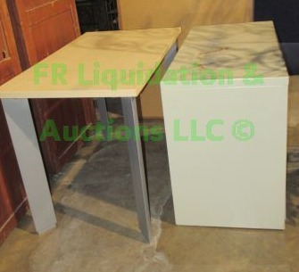 lot 336 image: Designer occasional table and lateral file cabinet