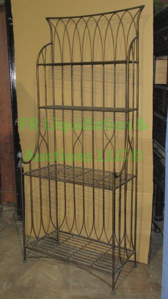 lot 337 image: Metal frame bakers rack, 70 x 28 x 15