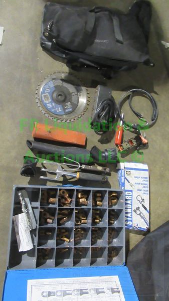 lot 381 image: Tifco Ind. battery lug kit plus assorted tools as shown