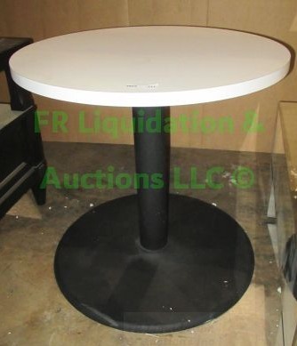 lot 411 image: Laminate top metal base utility table