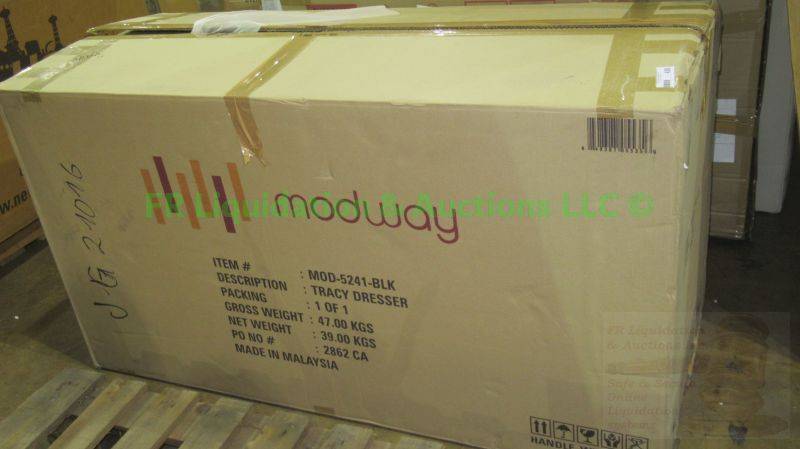 lot 436 image: Modway furniture Tracy dresser model MOD-5241-BLK