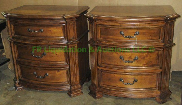 lot 455 image: Ashley furniture matching night stands, each measures, 30 x 19 x 31