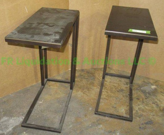 lot 474 image: Arm chair tables, 10 x 20 x 24 each
