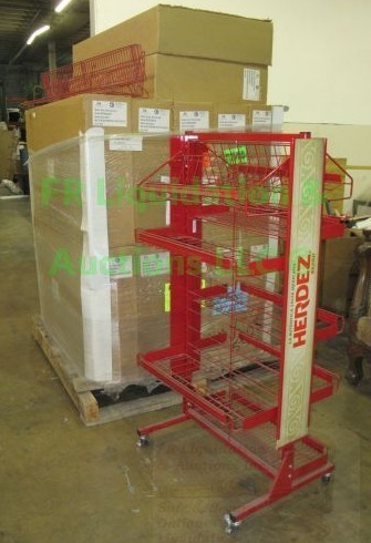 lot 512 image: Herdez 24 shop around store display racks unassembled in boxes, 13 total