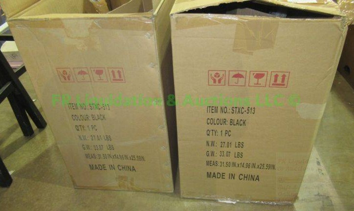 lot 510 image: Conference chairs unassembled in boxes, 2 count