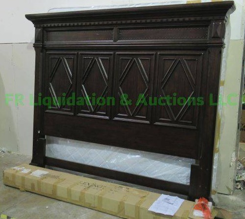 lot 519 image: Lexington home brands bed head board and rails