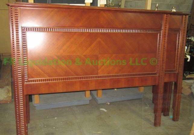 lot 548 image: Modern style bed headboards, 76 & 64 tall, 52 wide, 8 total