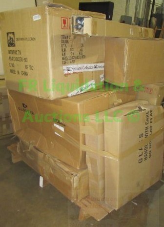 lot 570 image: Assorted boxed furniture on pallet