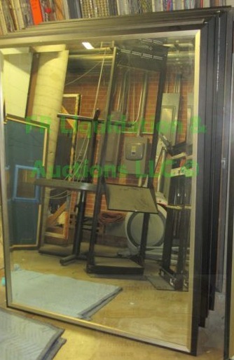 lot 581 image: Beveled edge framed Wall mirrors, 14 total, each 42 x 57