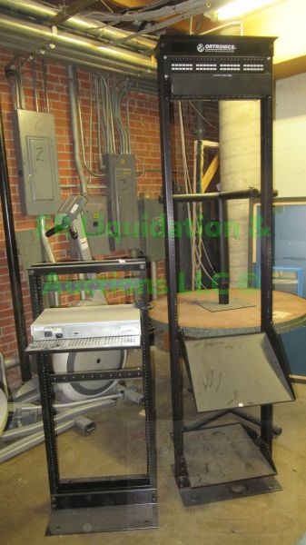 lot 582 image: Ortronics server frames, tallest is 84