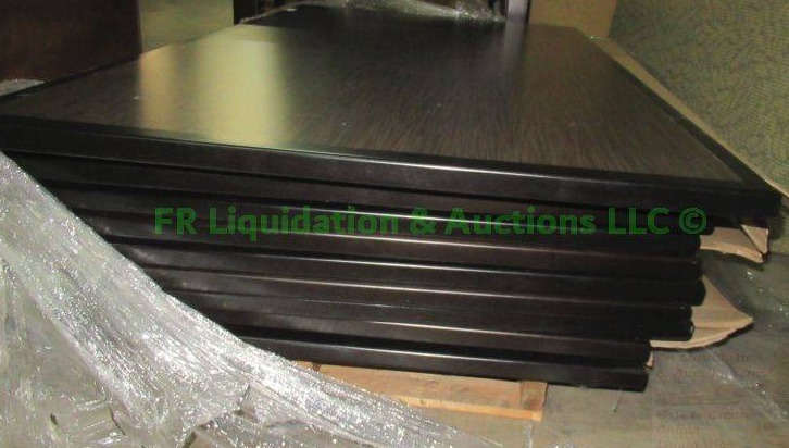 lot 584 image: Table Designs laminate table tops, 10 total, 66 x 36 x 2