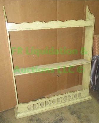 lot 589 image: Wall display shelf, 46 x 37 x 8
