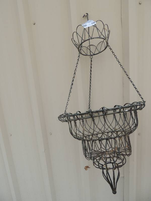 lot 808 image: 2 matching outside plant hangers