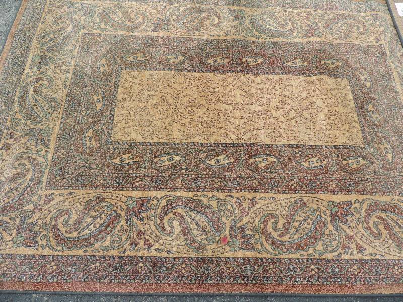 lot 816 image: Mohawk rug 63x94 paisley rustic red and pure luxury super soft shag rug 7 x9