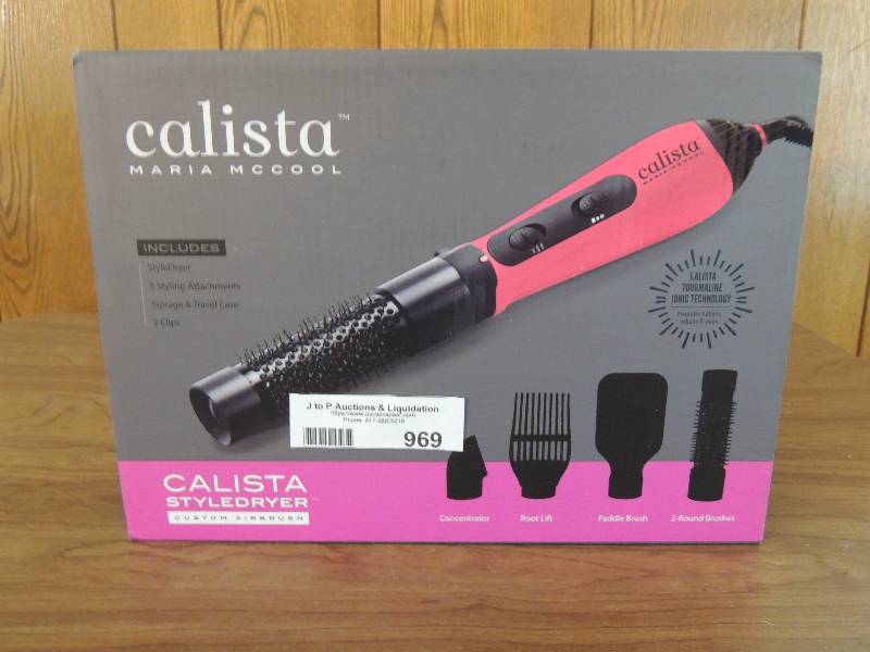 lot 969 image: Calisto style dryer, custom pink and black airbrush Wattachments