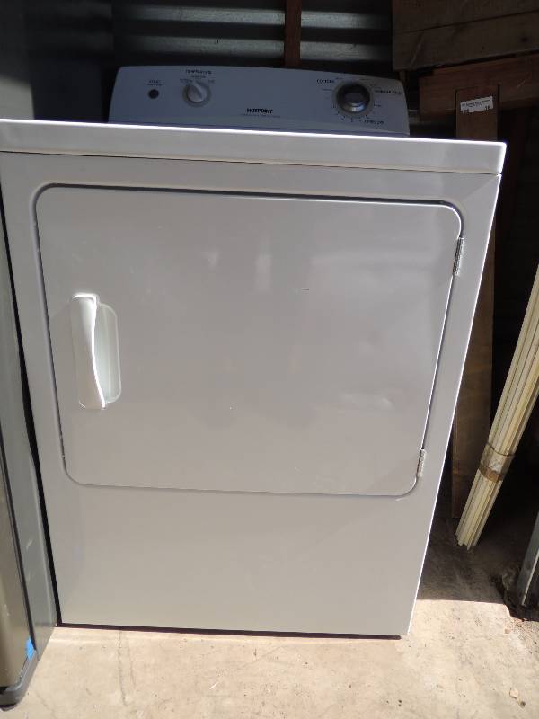 lot 866 image: White Hot Point Dryer like new time dry