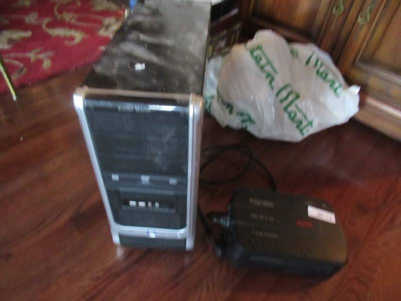 lot 26 image: APC BATTERY BACKUP AND COMPUTER TOWER UNSURE OF SYSTEM