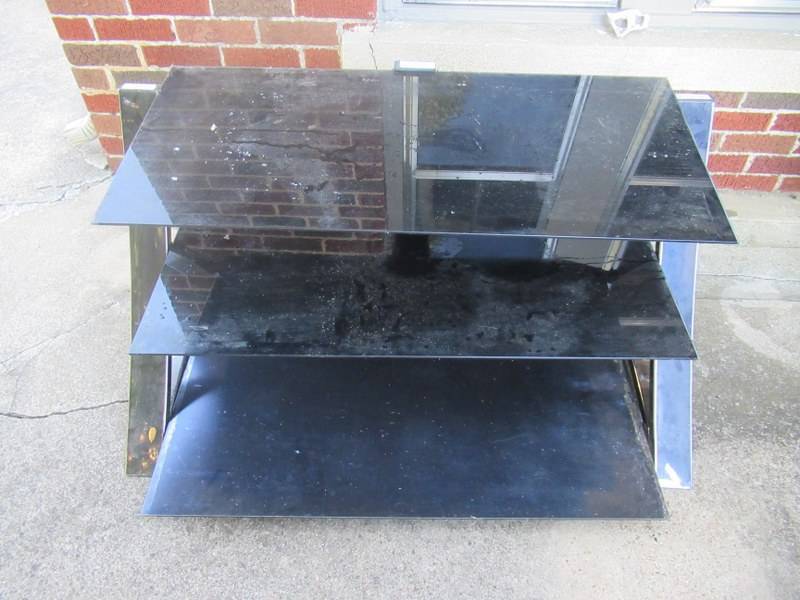 lot 148 image: 3 TIER TELEVISION STAND 43 X 26 X 22