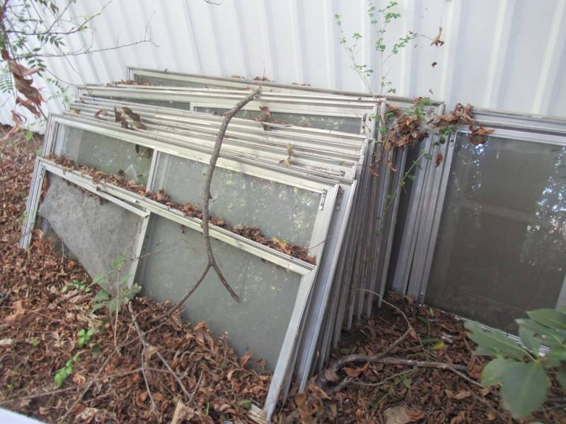 lot 156 image: ALUMINIUM FRAMES WITH GLASS