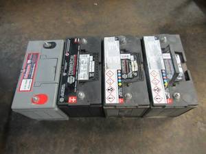 lot 7 image: 3 NAPA COMMERCIAL HIGH CYCLE  MAINTENANCE FREE 12 VOLT BATTERIES PART# 7238 AND 1 CENTENNIAL COMMERCIAL 12 VOLT BATTERY  PART# C-31-10ST UNUSED GOOD BATTERIES