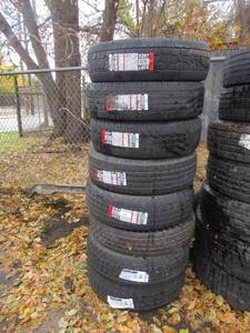 lot 17 image: COOPER AND GRANTLAND TIRES LT24575R16 TOTAL COUNT 8 SOME GOOD TREAD SOME USED