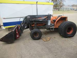 lot 31 image: KUBOTA L 4150 TRACTOR HAS SOME DAMAGE FROM TORNADO COME OUT AND PREVIEW BILL OF SALE ONLY NO TITLE