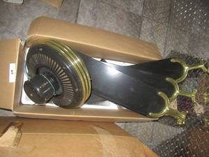 lot 66 image: HOME DECROATORS COLLECTION MERWRY LED 52 CEILING FAN MODEL# SW1422 UNUSED