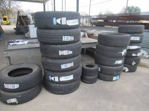 lot 86 image: TIRES IN DIFFERENT SIZES INCLUDING COOPER, MILESTAR AND MORE 16,17 18 AND 20 TIRES USED