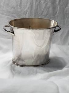 lot 36 image: Pottery Barn Silver Plate Double Wine Cooler