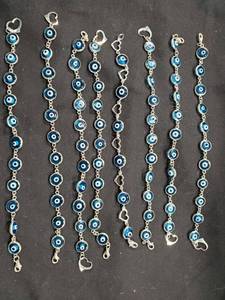 lot 43 image: Sterling Silver Evil Eye Bracelets