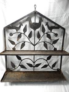 lot 83 image: Mexican Metal Folding Shelf