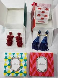 lot 88 image: Stella & Dot Earrings - Riva & Iris