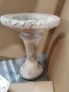 lot 92 image: Concrete Bird Bath