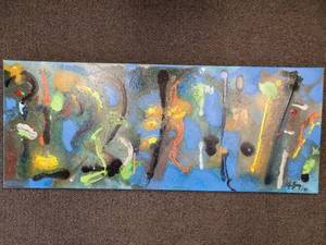 lot 108 image: Stefan Georg Acrylic Painting Parallel Universe 2