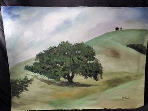 lot 114 image: Randy Groden Watercolor Painting Kula, Hawaii