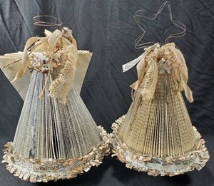lot 159 image: Handcrafted Angel & Christmas Tree Books by Lisa Steele