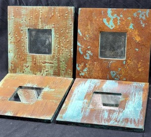 lot 160 image: Handpainted Mirrors by Lisa Steele