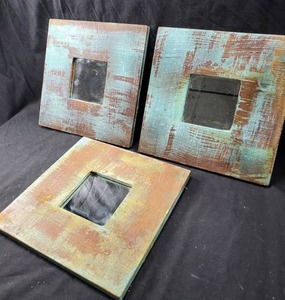 lot 158 image: Handpainted Mirrors by Lisa Steele