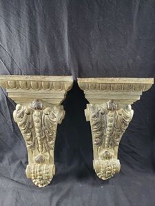 lot 138 image: Scroll Hanging Shelves