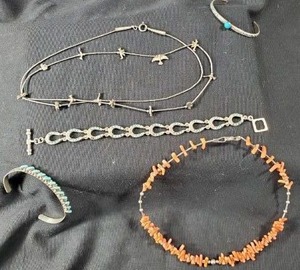 lot 67 image: Sterling Silver Native American &amp Southwest Jewelry