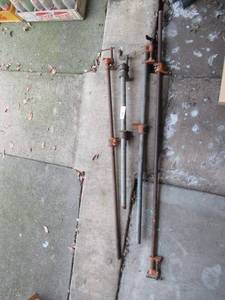 lot 52 image: 4 LARGE STEEL CLAMPS
