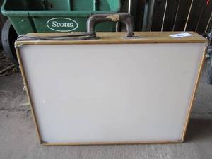 lot 56 image: DRAFTING TABLE WITH BUILT IN LIGHT 20 12 X 15